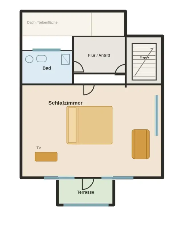 Grundriss des Ferienhauses – Ebene 3
